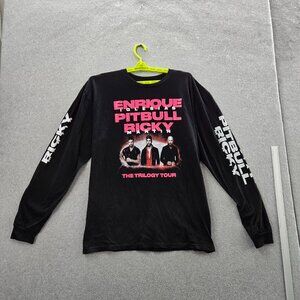 The Trilogy Tour Men Shirt XL Black Enrique Iglesias Pitbull Ricky Martin 2024